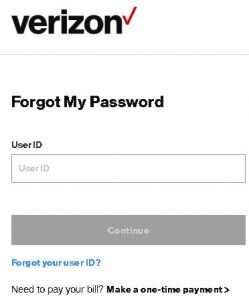 Reset Verizon Email Password