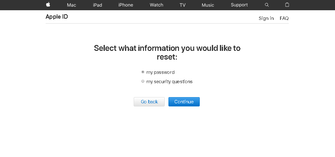 How To Reset Apple ID 3