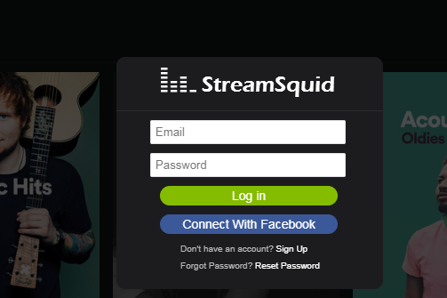 Streamsquid Login and Reset